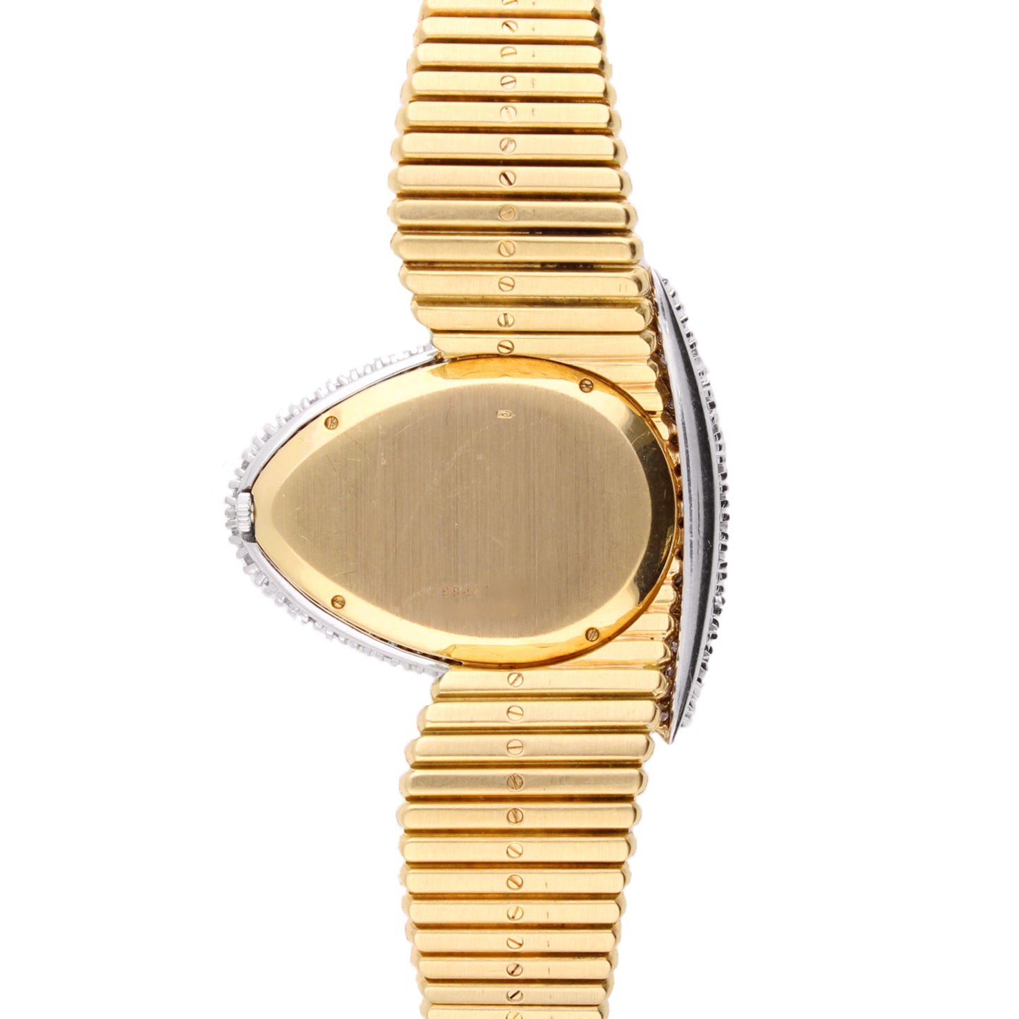 18ct yellow gold Piaget ref. 98481 diamond set bracelet watch. Made 1974