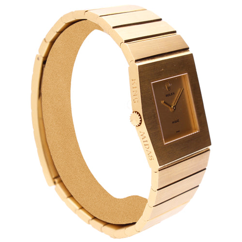 18ct yellow gold Rolex ref. 4315 'Cellini' King Midas wristwatch.