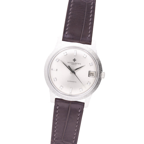 18ct white gold Vacheron & Constantin ref. 6378 automatic wristwatch with diamond set hour indices. Made 1965