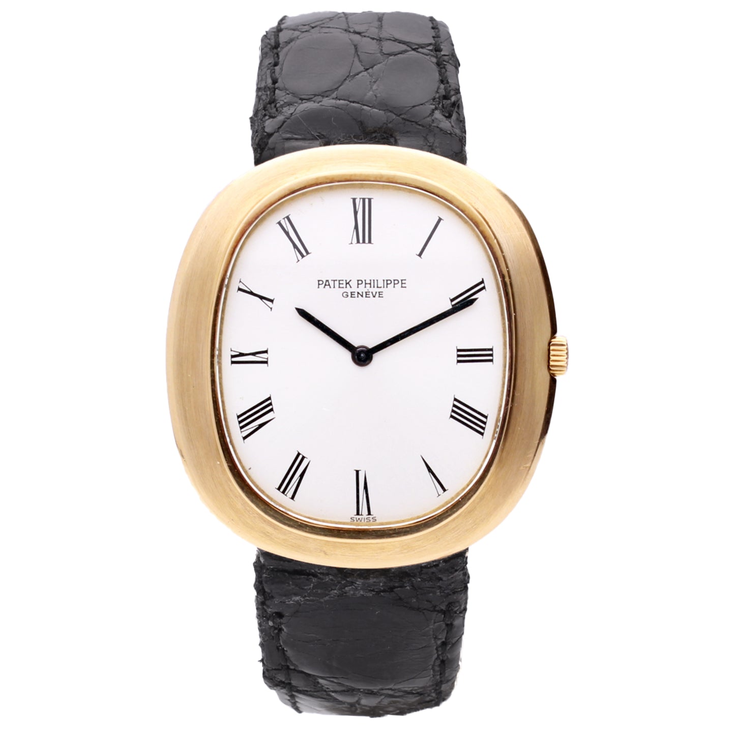 18ct yellow gold Patek Philippe ref. 3589 'Ellipse' automatic wristwatch. Made 1979