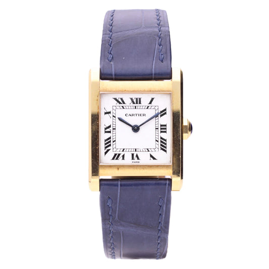 18ct yellow gold Cartier ref. 78092 Tank Normale wristwatch. Made 1970