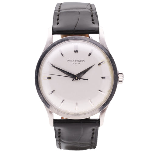 18ct white gold Patek Philippe ref. 570 'Calatravone' wristwatch. Made 1968