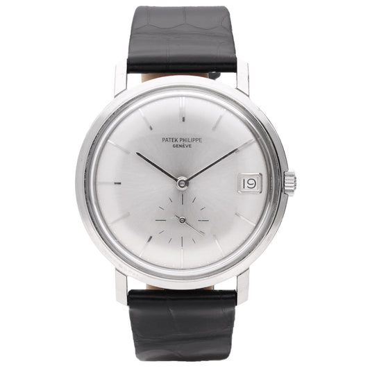 18ct white gold Patek Philippe ref. 3445 Calatrava wristwatch. Made 1967