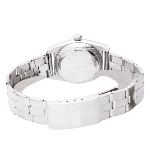 Stainless steel Rolex ref. 2940 'Bubbleback' Oyster Perpetual bracelet watch with black dial. Made 1940