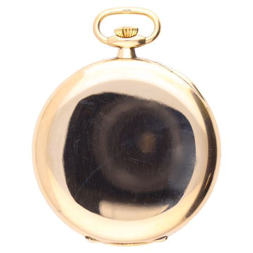 18ct yellow gold Patek Philippe open face pocket watch.