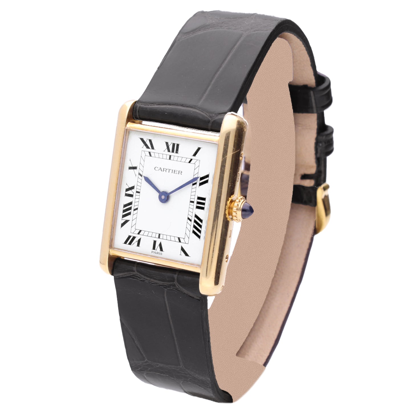 18ct yellow gold Cartier Tank LC wristwatch. Made 1970