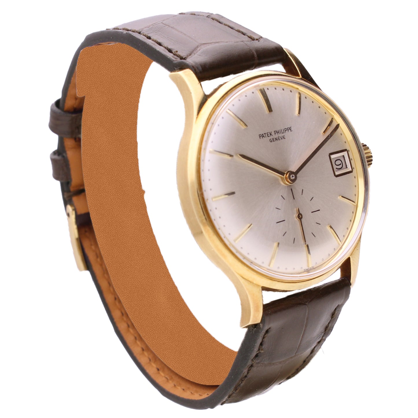 18ct yellow gold Patek Philippe ref. 3514 Calatrava automatic wristwatch. Made 1966