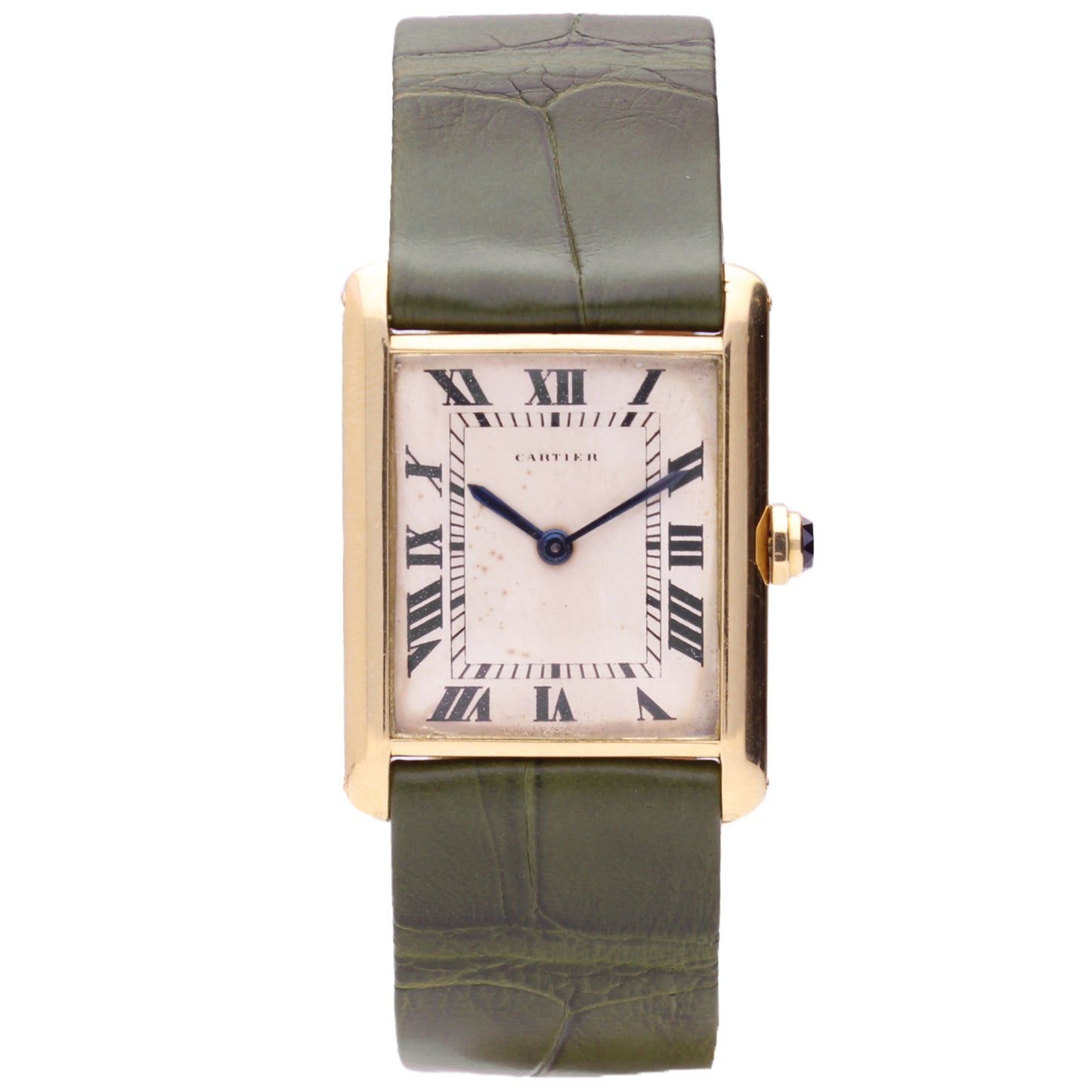 18ct yellow gold Cartier Tank LC wristwatch. Made 1960