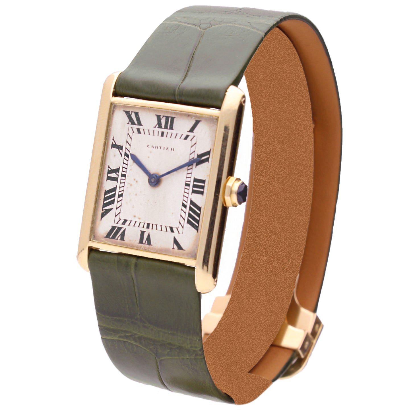 18ct yellow gold Cartier Tank LC wristwatch. Made 1960