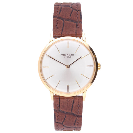 18ct yellow gold Patek Philippe ref. 3468 Calatrava wristwatch. Made 1966