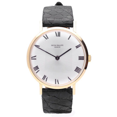 18ct yellow gold Patek Philippe ref. 3537 Calatrava wristwatch. Made 1973