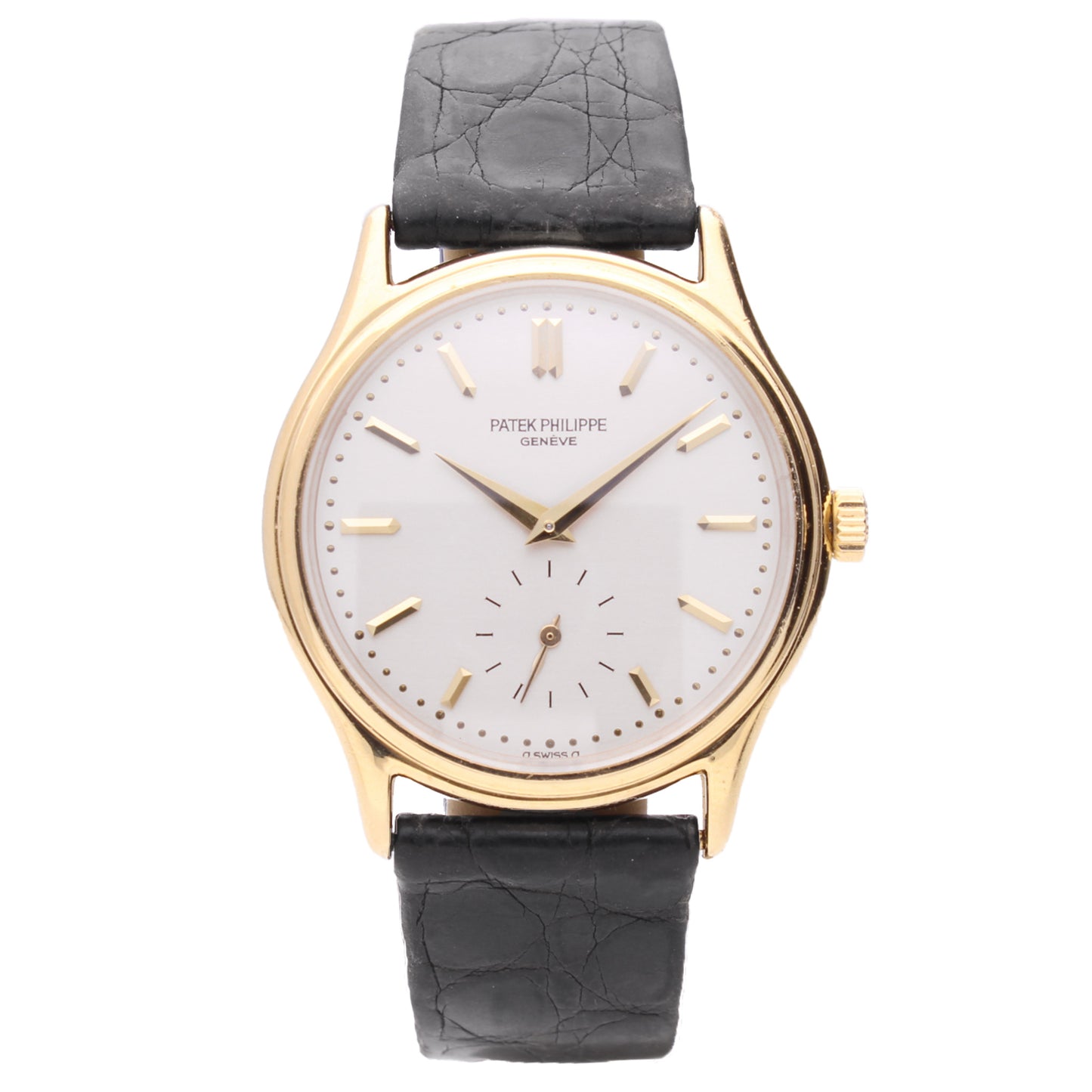 18ct yellow gold Patek Philippe ref. 3923 Calatrava wristwatch. Made 1988