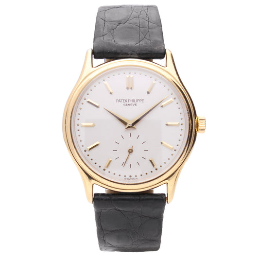 18ct yellow gold Patek Philippe ref. 3923 Calatrava wristwatch. Made 1988