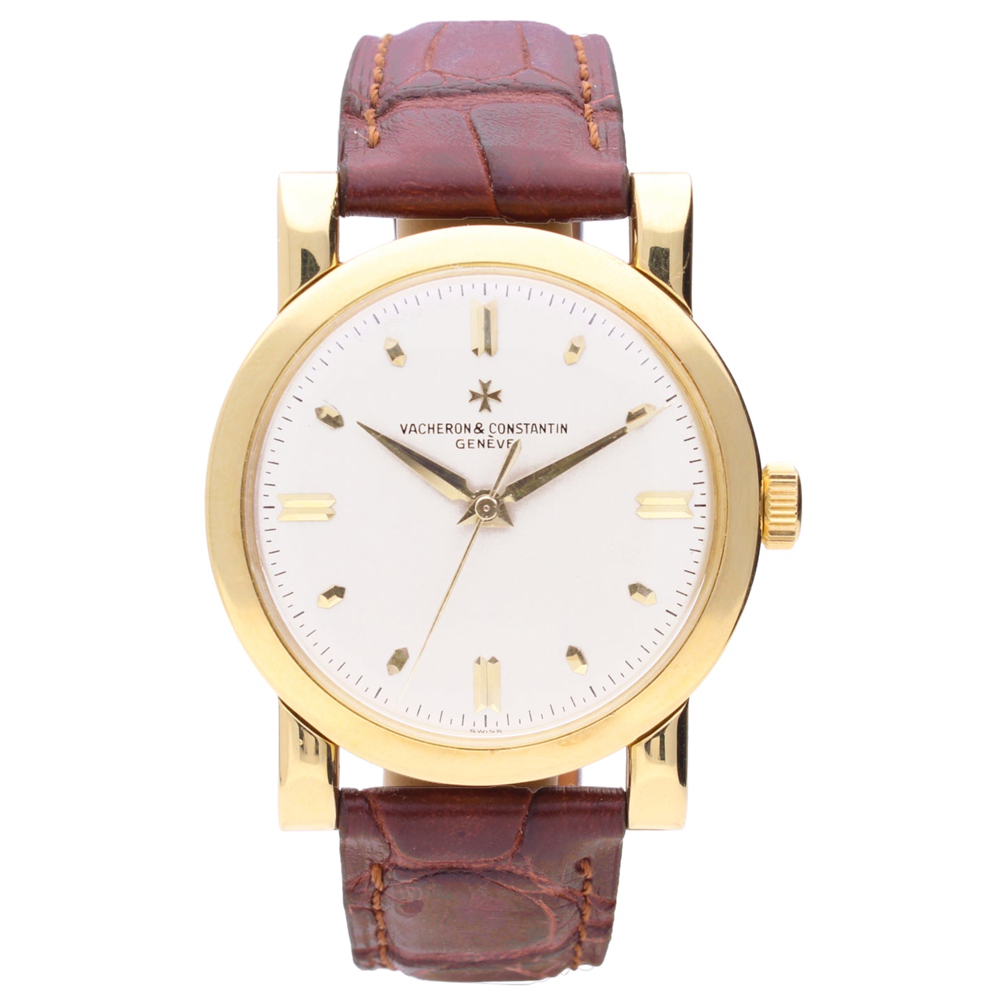 18ct yellow gold Vacheron & Constantin Chronomètre Royal wristwatch. Made 1955