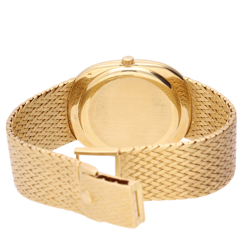 18ct yellow gold Patek Philippe ref. 3605/1 Ellipse automatic bracelet watch. Made 1978