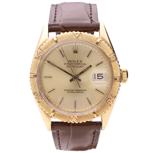 18ct yellow gold Rolex ref. 6609 Oyster Perpetual DateJust wristwatch.