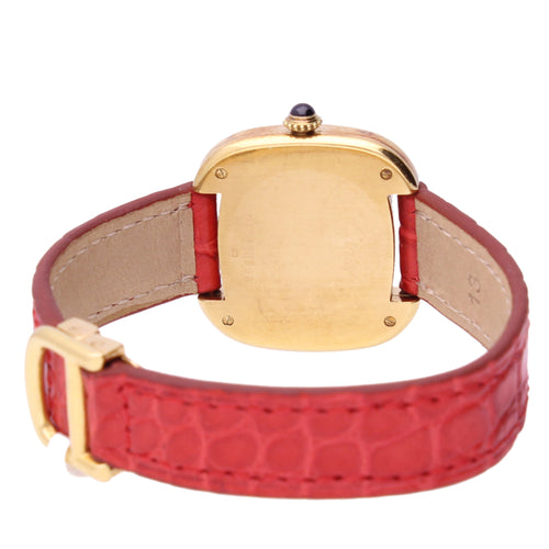 18ct yellow gold Cartier Square wristwatch. Made 1970