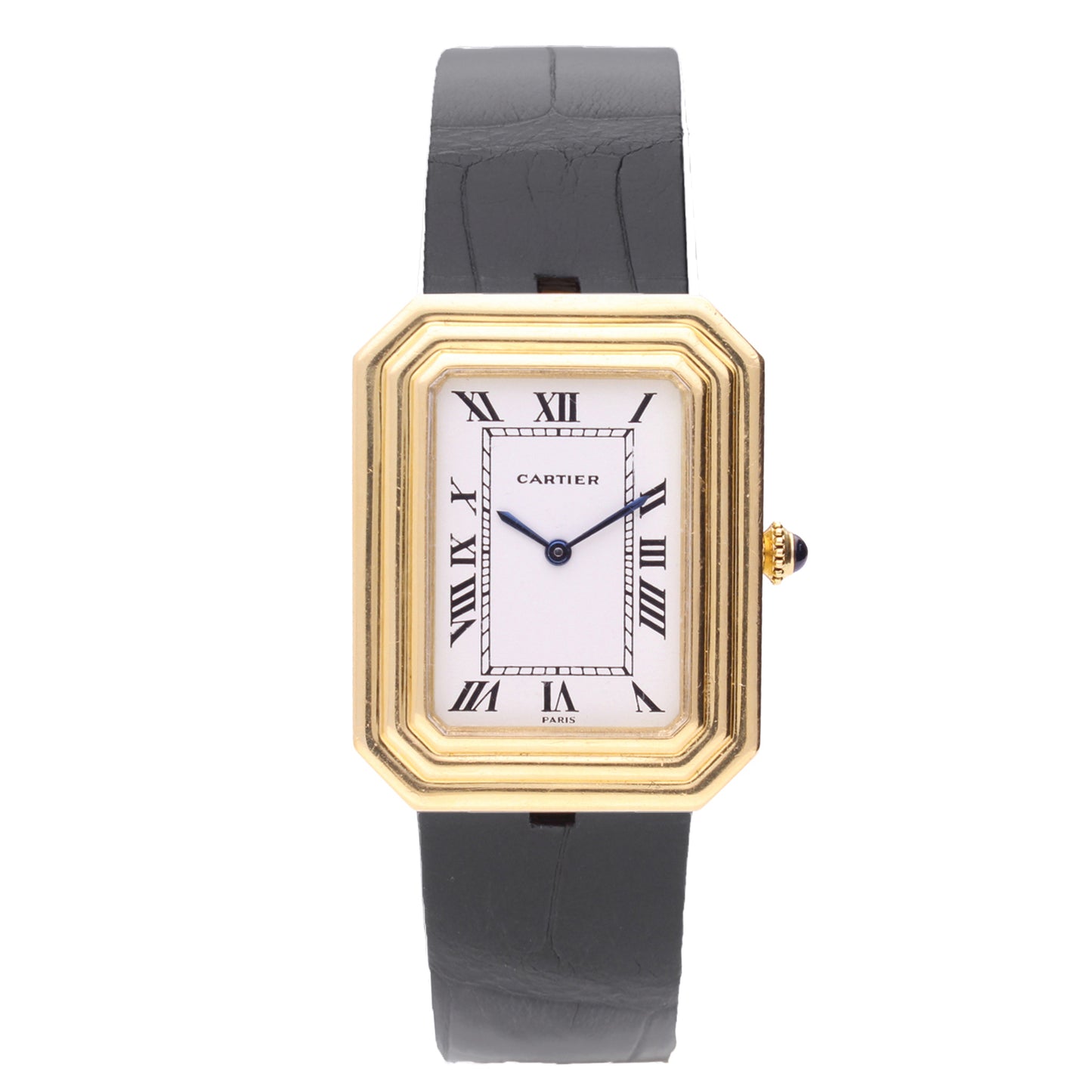 18ct yellow gold Cartier Jumbo Cristallor wristwatch. Made 1970