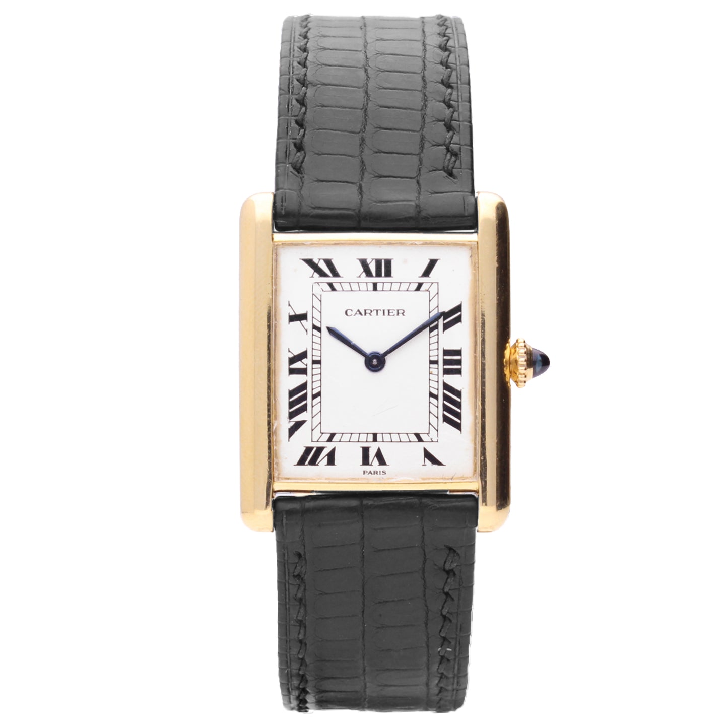 18ct yellow gold Cartier Tank LC wristwatch. Made 1981
