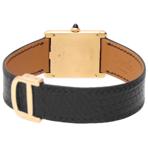 18ct yellow gold Cartier Tank LC wristwatch. Made 1981