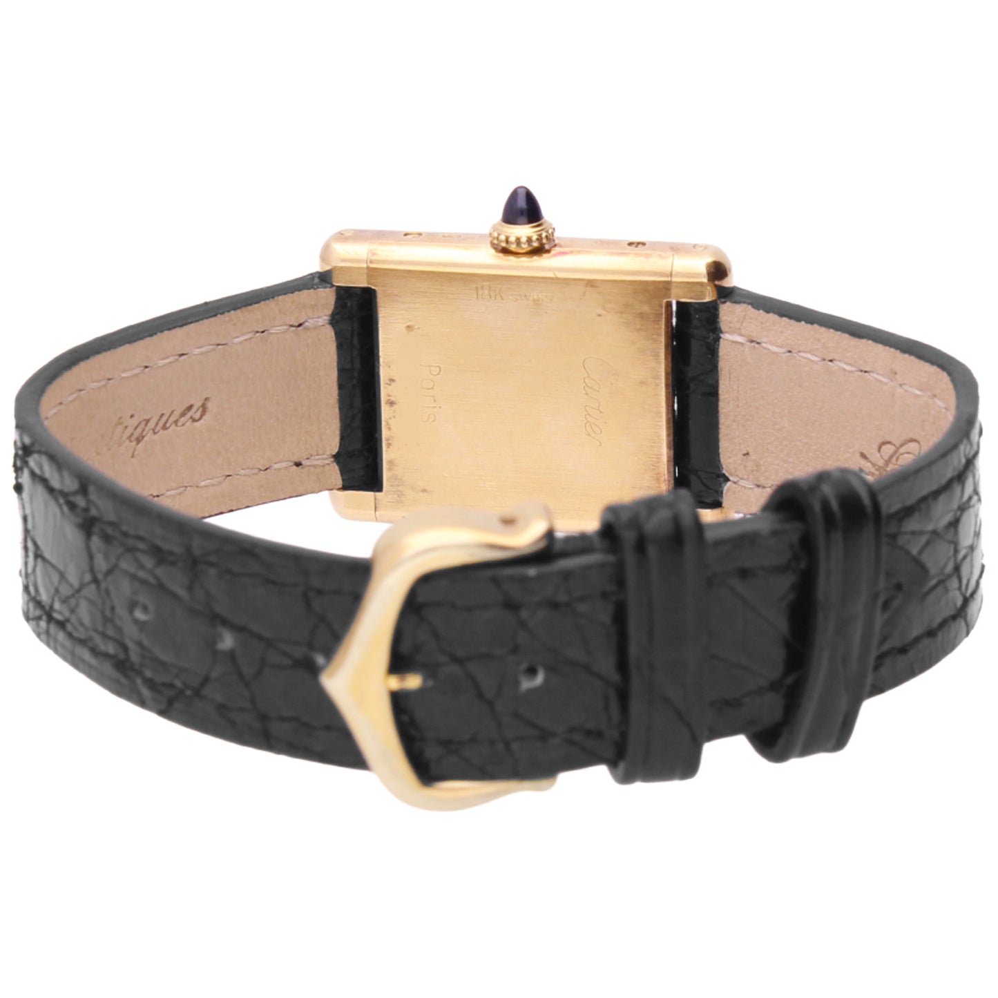 18ct yellow gold Cartier Tank LC wristwatch. Made 1970