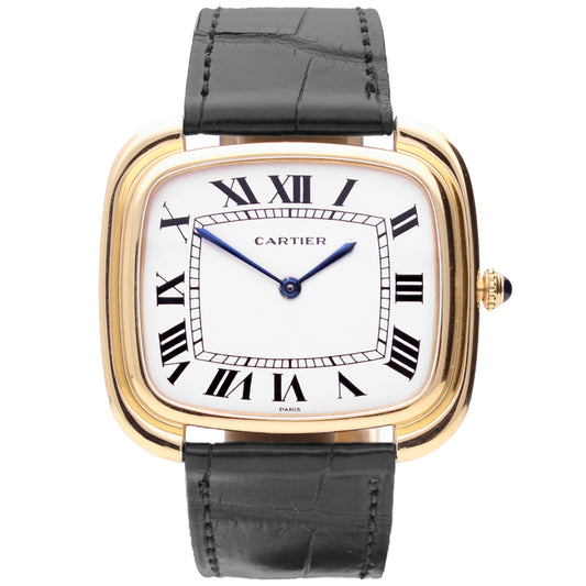 18ct yellow gold Cartier Jumbo Gondole wristwatch. Made 1975