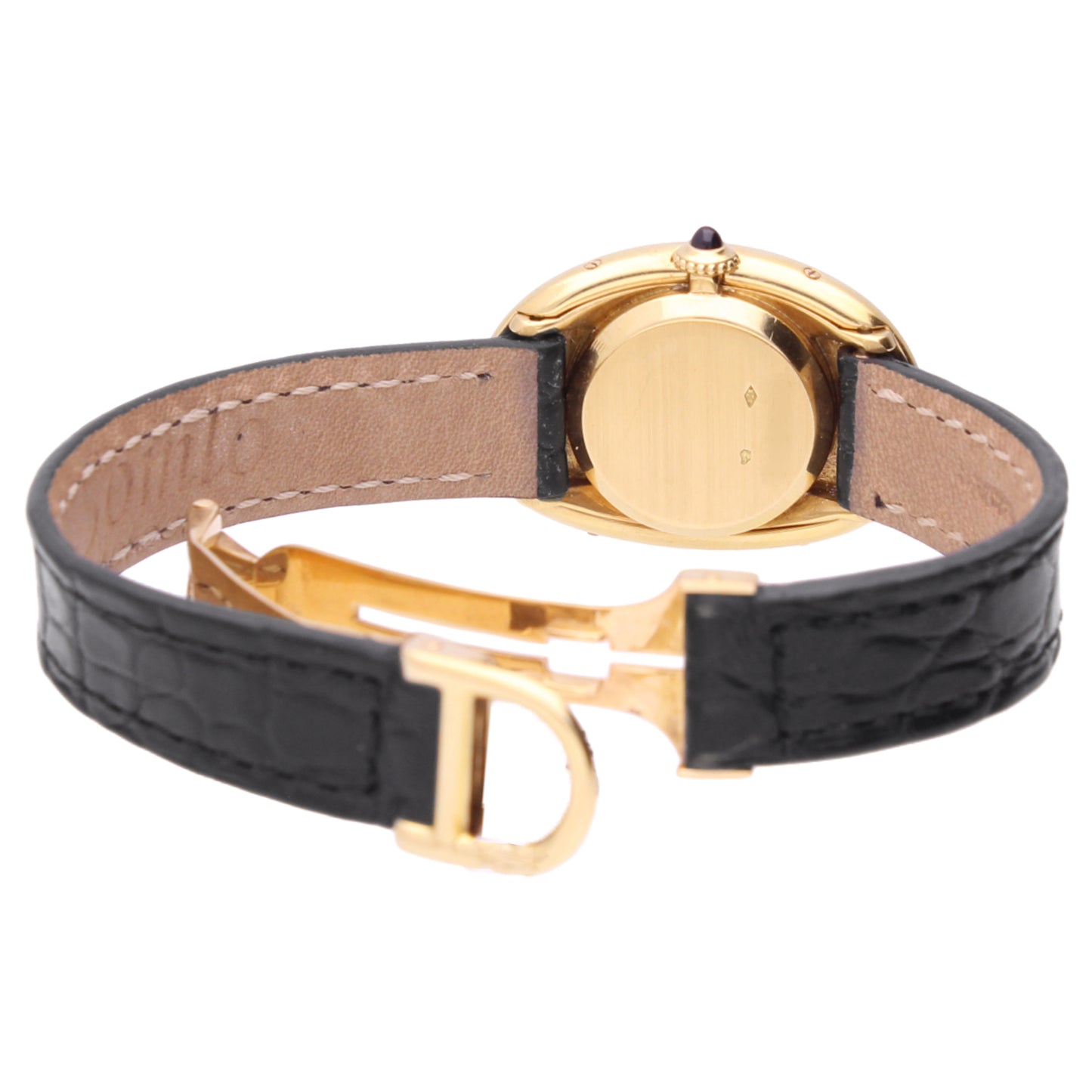 18ct yellow gold Cartier Baignoire wristwatch. Made 1960