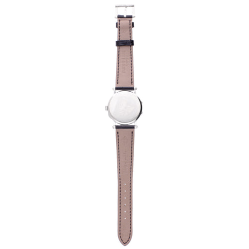 18ct white gold Patek Philippe 'Officers' wristwatch - Commemorating 150th Anniversary of Patek Philippe, Limited Edition of 150 pieces. Made 1989