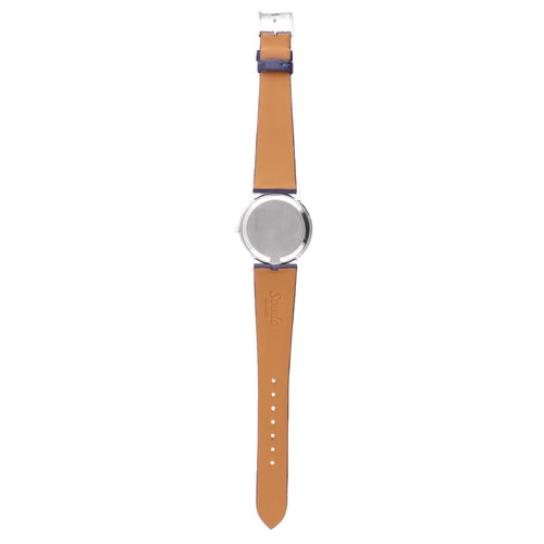 18ct white gold Patek Philippe ref. 3611/1 wristwatch with hobnail bezel.