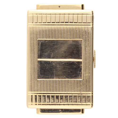 18ct yellow gold Cartier shutter pocketwatch.