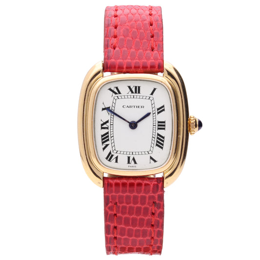 18ct yellow gold Cartier Gondole wristwatch. Made 1970