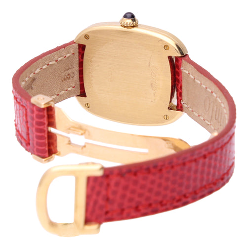 18ct yellow gold Cartier Gondole wristwatch. Made 1970