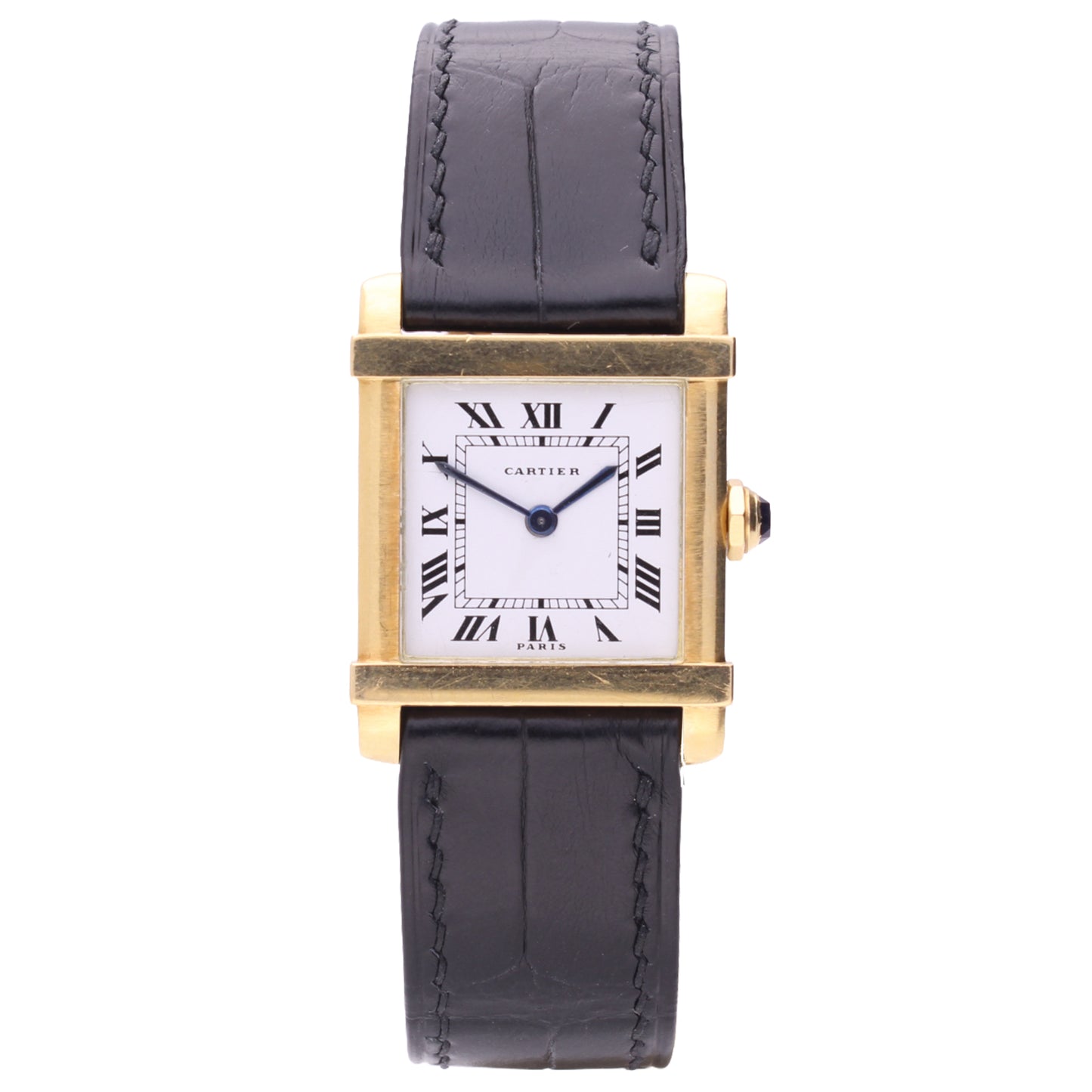 18ct yellow gold Cartier Tank Chinoise wristwatch. Made 1950