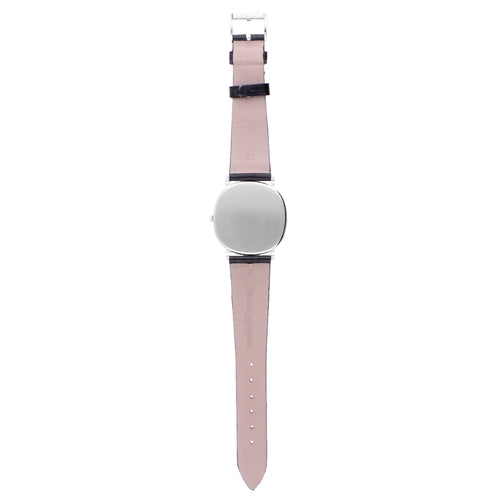 18ct white gold Audemars Piguet Ellipse automatic wristwatch with blue dial. Made 1970