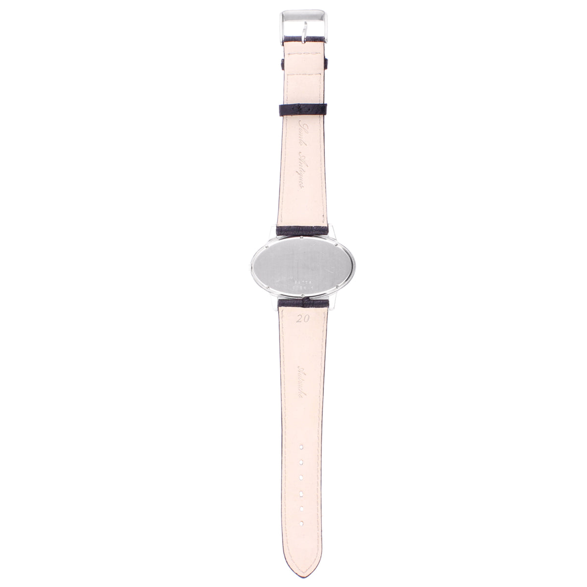 18ct white gold Chopard Eclipse wristwatch with blue dial. Made 1970
