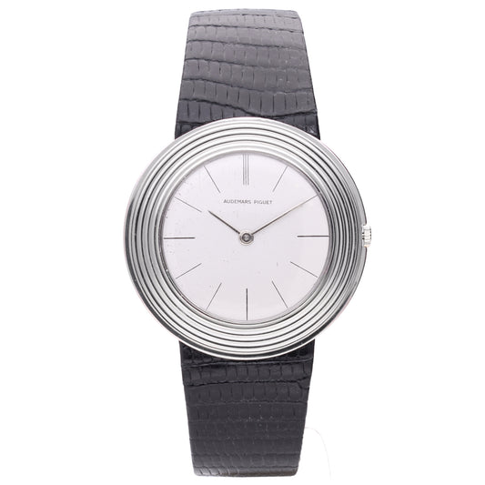 18ct white gold Audemars Piguet Disco Volante wristwatch.