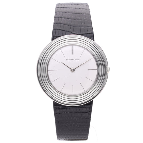 18ct white gold Audemars Piguet Disco Volante wristwatch.