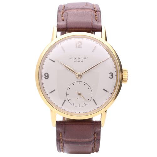 18ct yellow gold Patek Philippe ref. 1513 Calatrava wristwatch. Made 1951