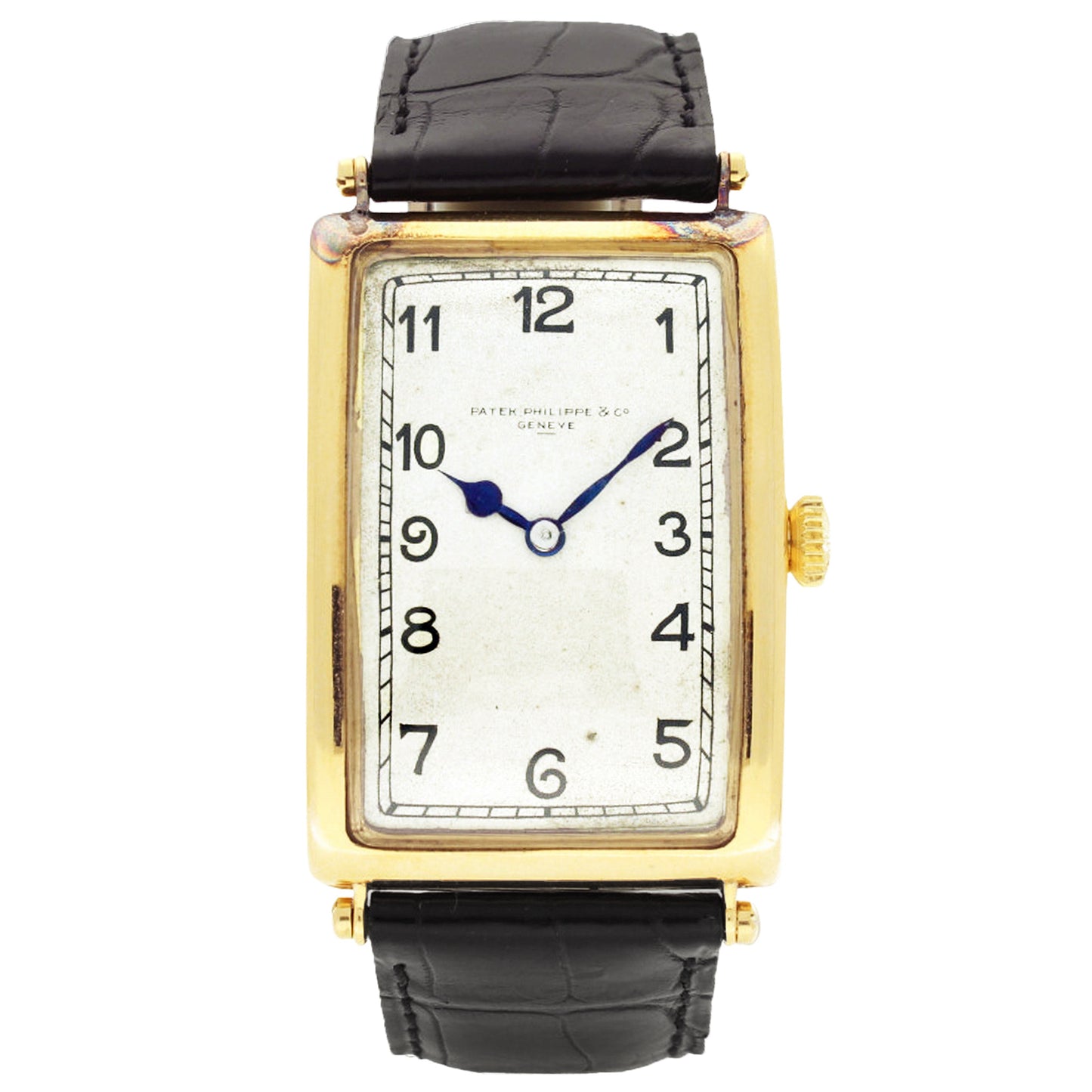 18ct yellow gold Patek Philippe "Jumbo" wristwatch. Made 1912