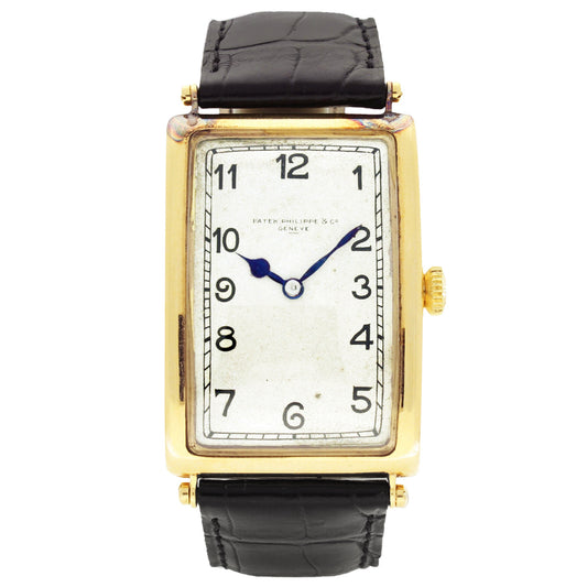 18ct yellow gold Patek Philippe "Jumbo" wristwatch. Made 1912