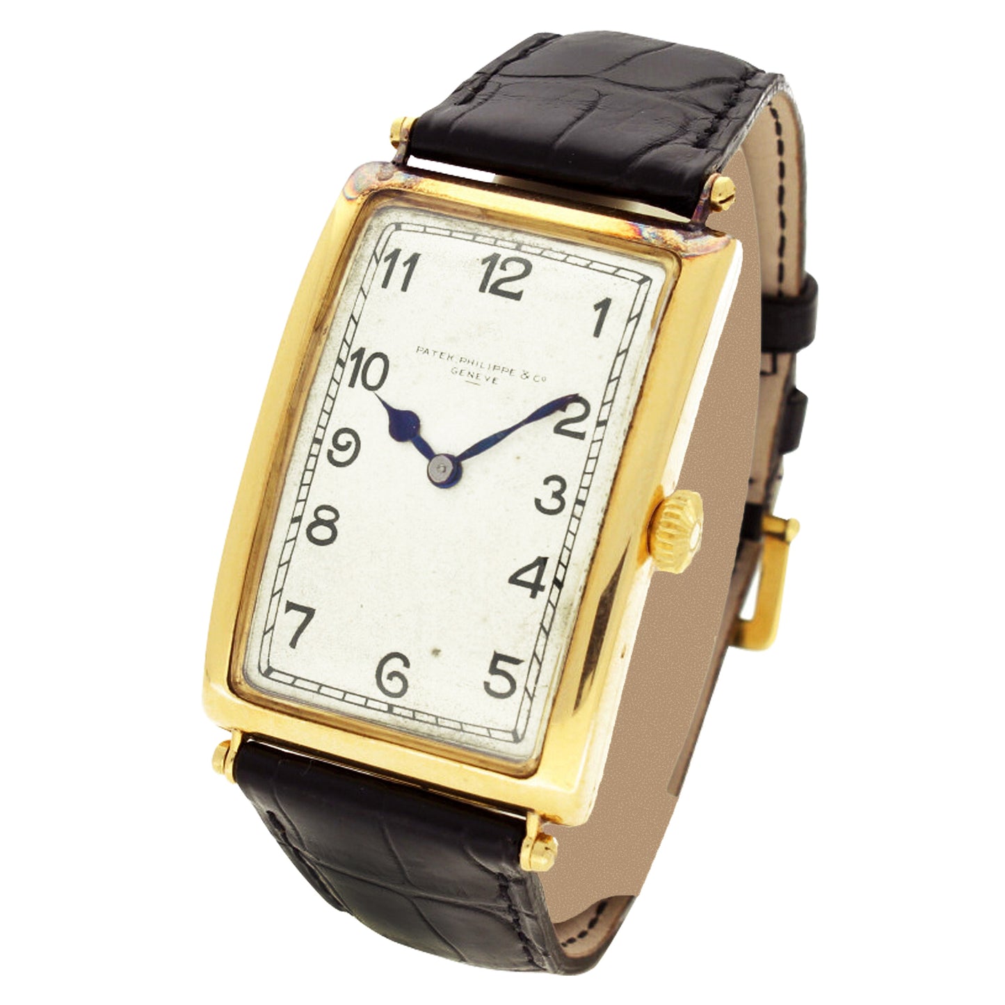 18ct yellow gold Patek Philippe "Jumbo" wristwatch. Made 1912