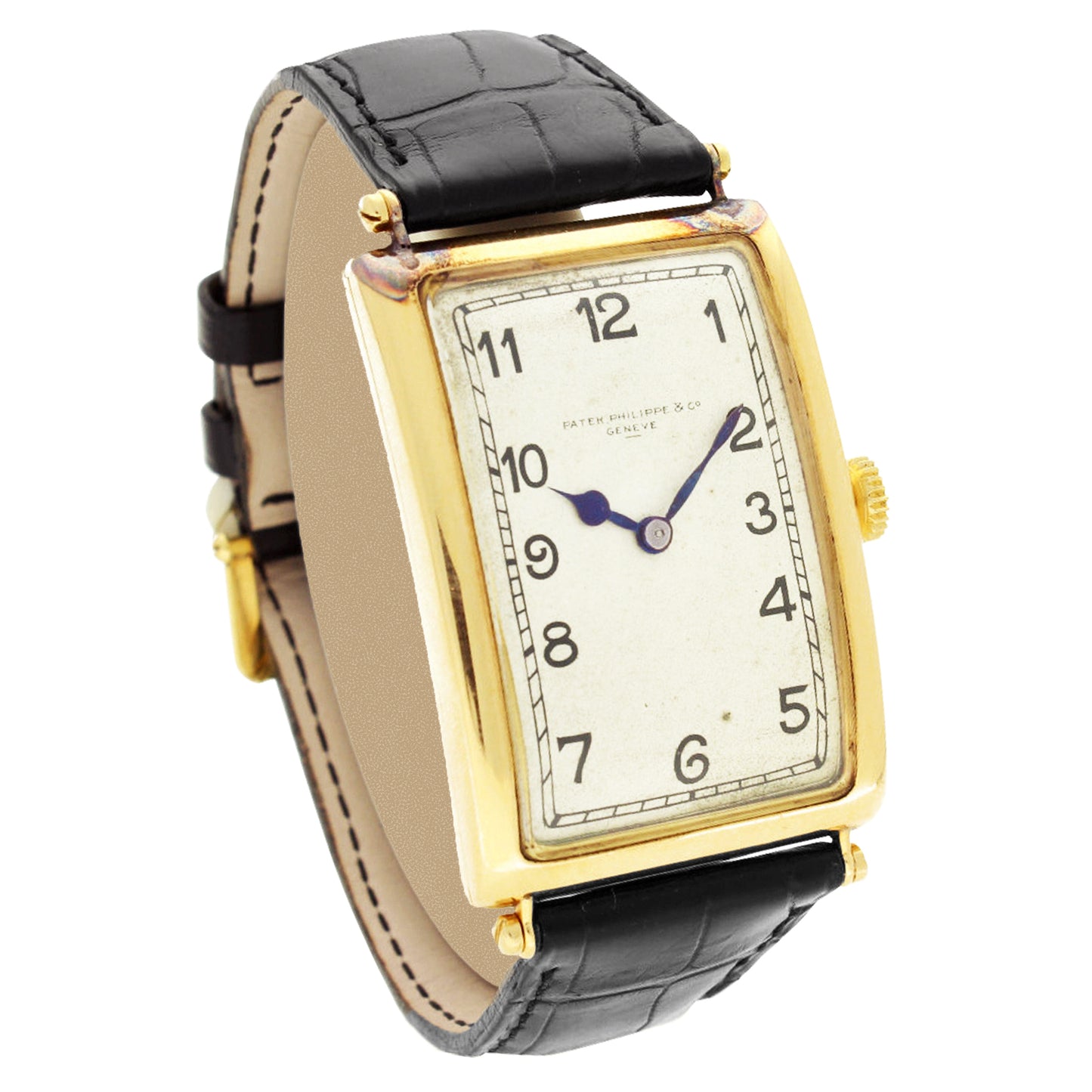 18ct yellow gold Patek Philippe "Jumbo" wristwatch. Made 1912