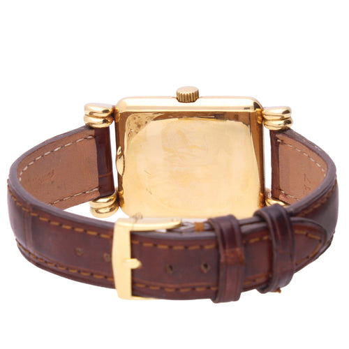 18ct yellow gold Patek Philippe ref. 2440 rectangular wristwatch. Made 1949