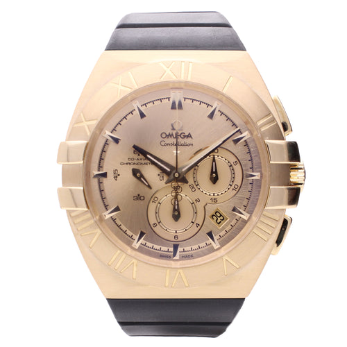 18ct yellow gold OMEGA Beijing Olympics Constellation wristwatch. Made 2008
