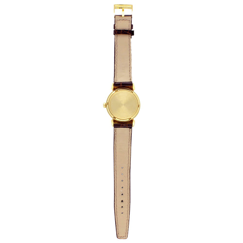 18ct yellow gold OMEGA 'bumper' automatic dress wristwatch. Made 1954