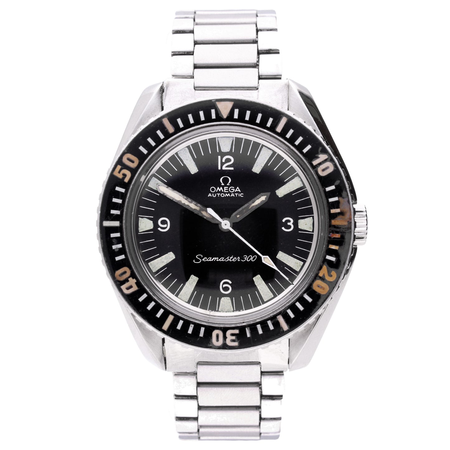 Stainless steel OMEGA Seamaster 300 automatic wristwatch. Made 1966