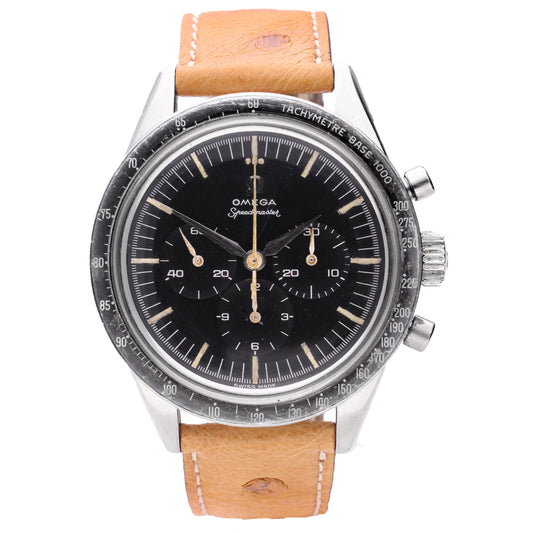 Stainless steel OMEGA Speedmaster chronograph  reference 2998-2 wristwatch. Made 1960