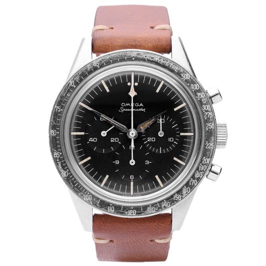 Stainless steel OMEGA Speedmaster ref. 2998-62 chronograph wristwatch. Made 1962