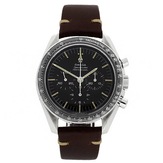 Stainless steel OMEGA Speedmaster professional chronograph wristwatch. Made 1968