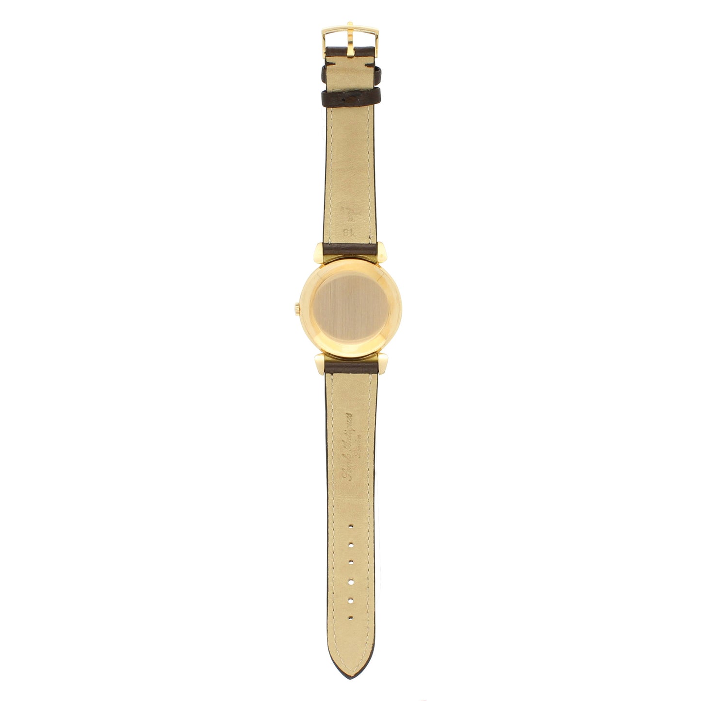 18ct rose gold OMEGA 'bumper' automatic dress wristwatch. Made 1954